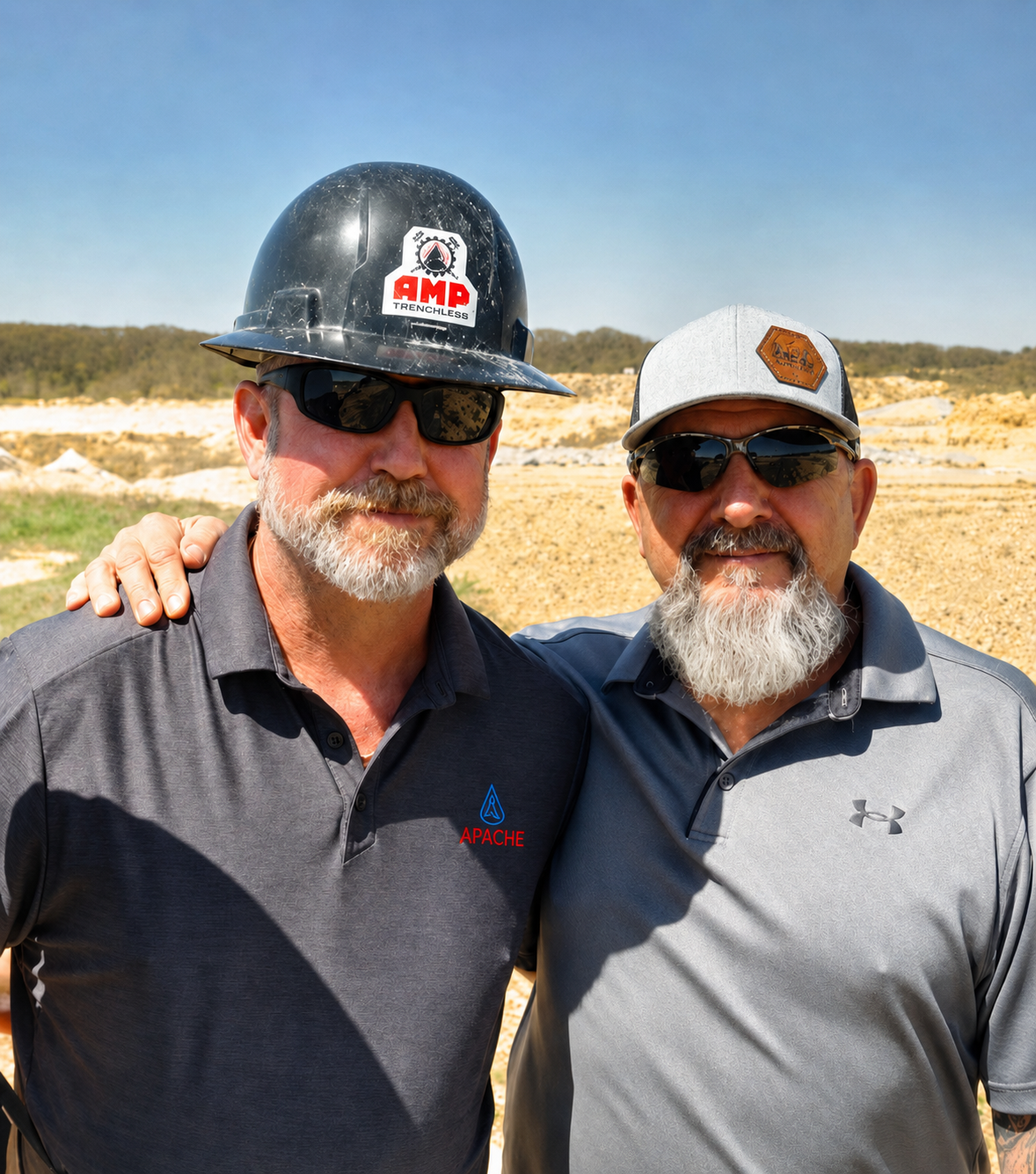 Nathan Myers and Paul at an Apache Iron Works mining operation